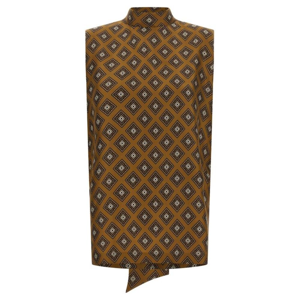 Alberto Biani Women Tie Print Top